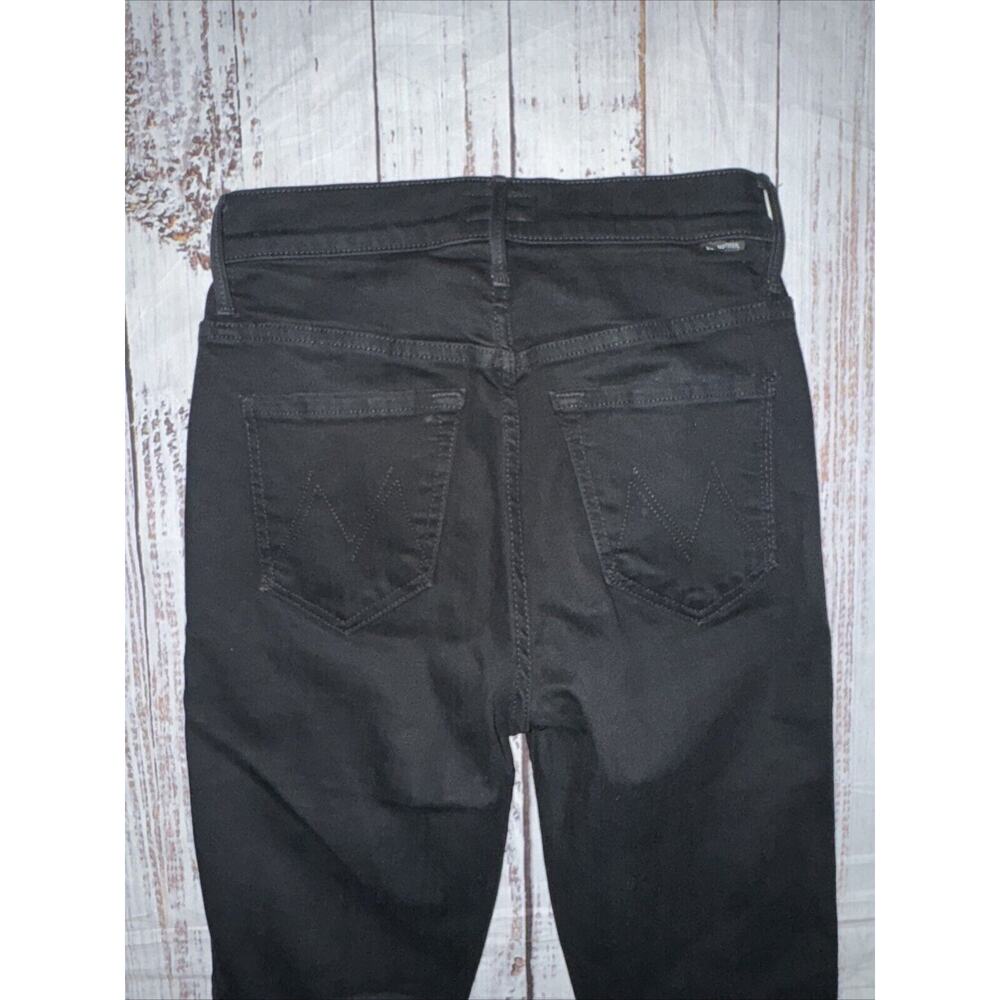 Mother Denim Women’s Stunner Zip Ankle Step Fray Not Guilty Size‎ 24 Black Jeans - Picture 6 of 10
